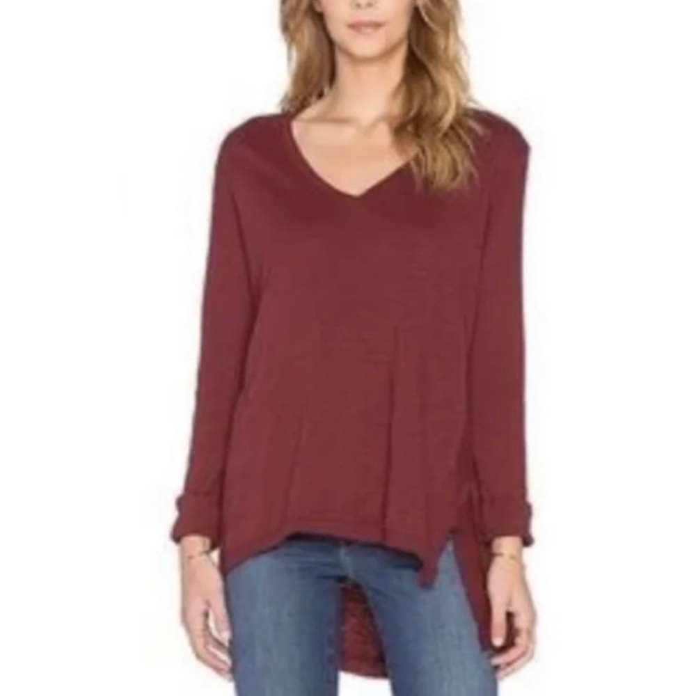 WILT The Long Sleeve Asymmetrical Slouchy Tunic Top Style #033042 Size Medium